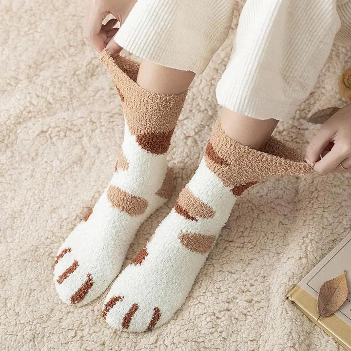 Fluffy Sokken met Print 3 Paar - Diverse Varianten