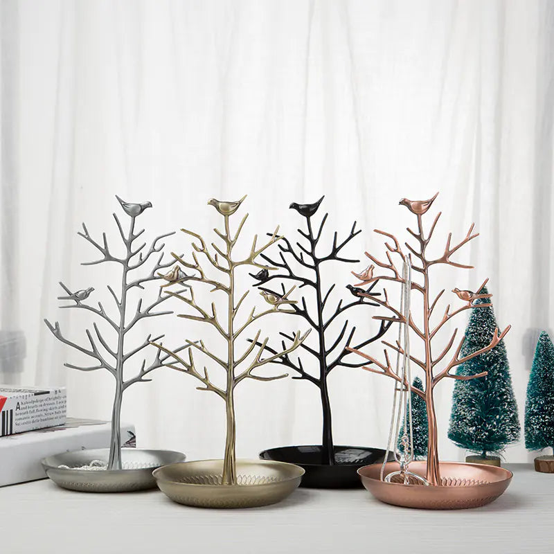 Sieradenboom met Vogels / Sieradenstandaard / Sieradenhouder - Diverse Kleuren