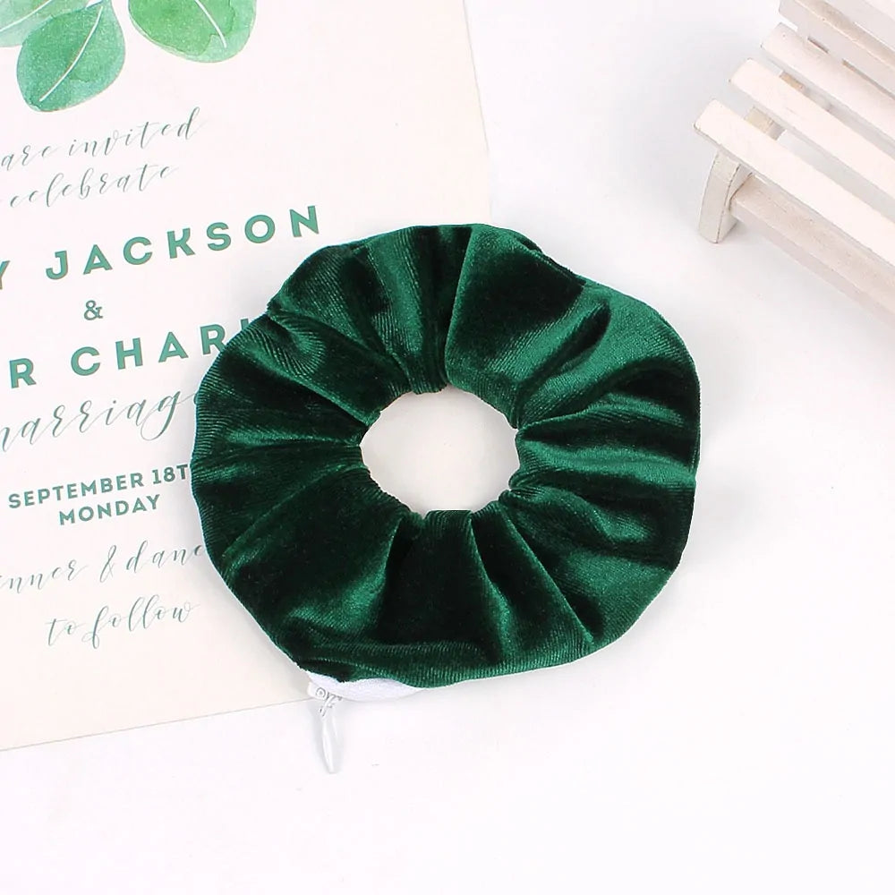 Scrunchie met Rits - Diverse Kleuren