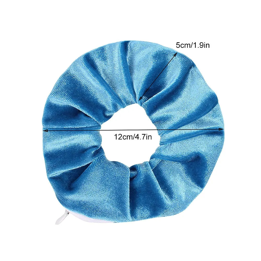 Scrunchie met Rits - Diverse Kleuren