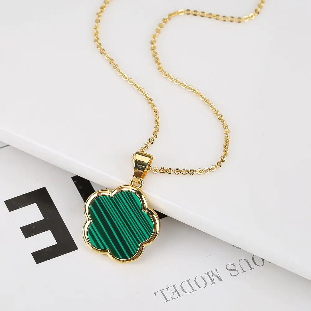 Goudkleurige Ketting met Bloemetje - Diverse Kleuren
