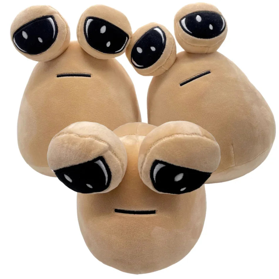 Kawaii Pou Alien Plushie - Zachte Stof