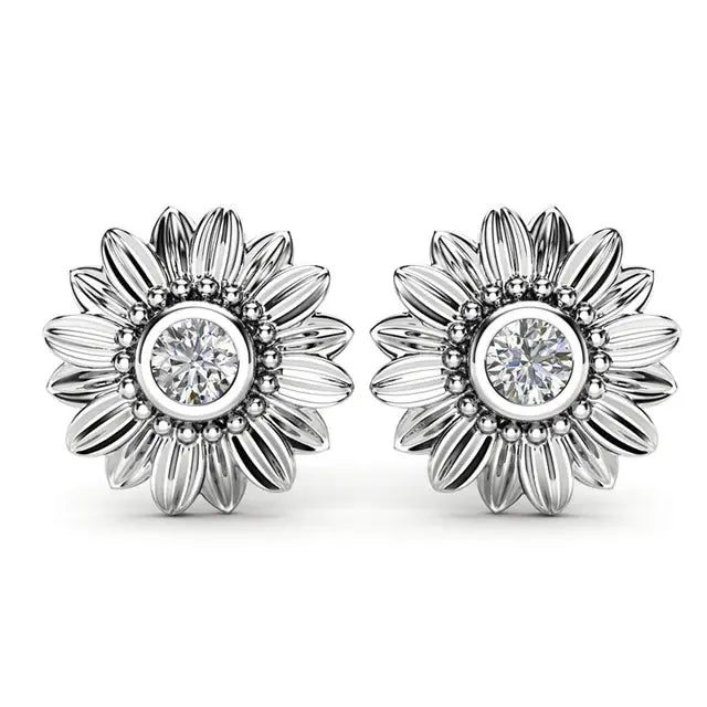 Sunflower Stud Oorbellen - Diverse Kleuren
