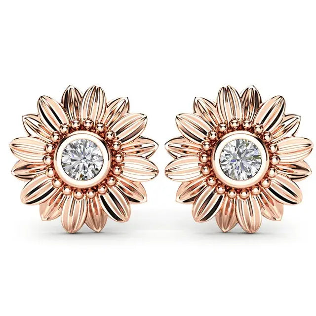 Sunflower Stud Oorbellen - Diverse Kleuren