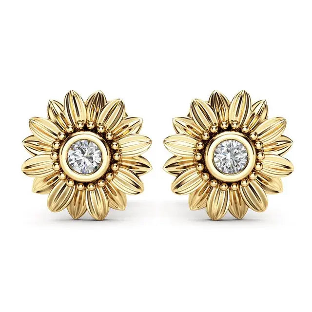Sunflower Stud Oorbellen - Diverse Kleuren