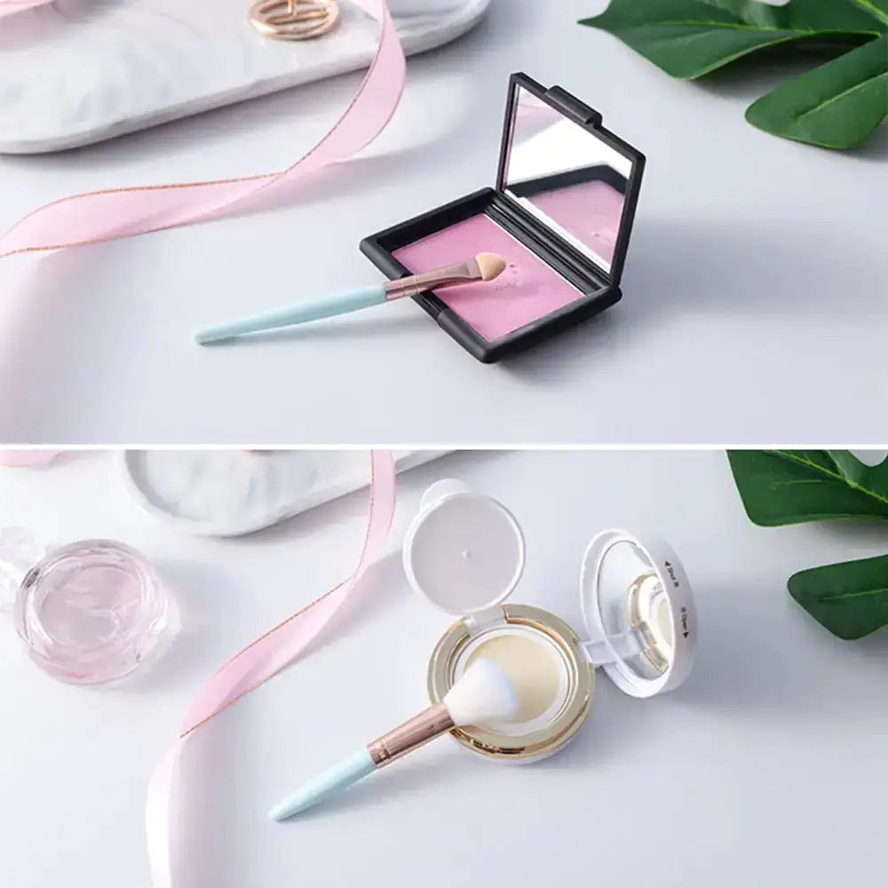 Lichtroze Make-Up Kwasten Brush Set 5 Stuks - Roze