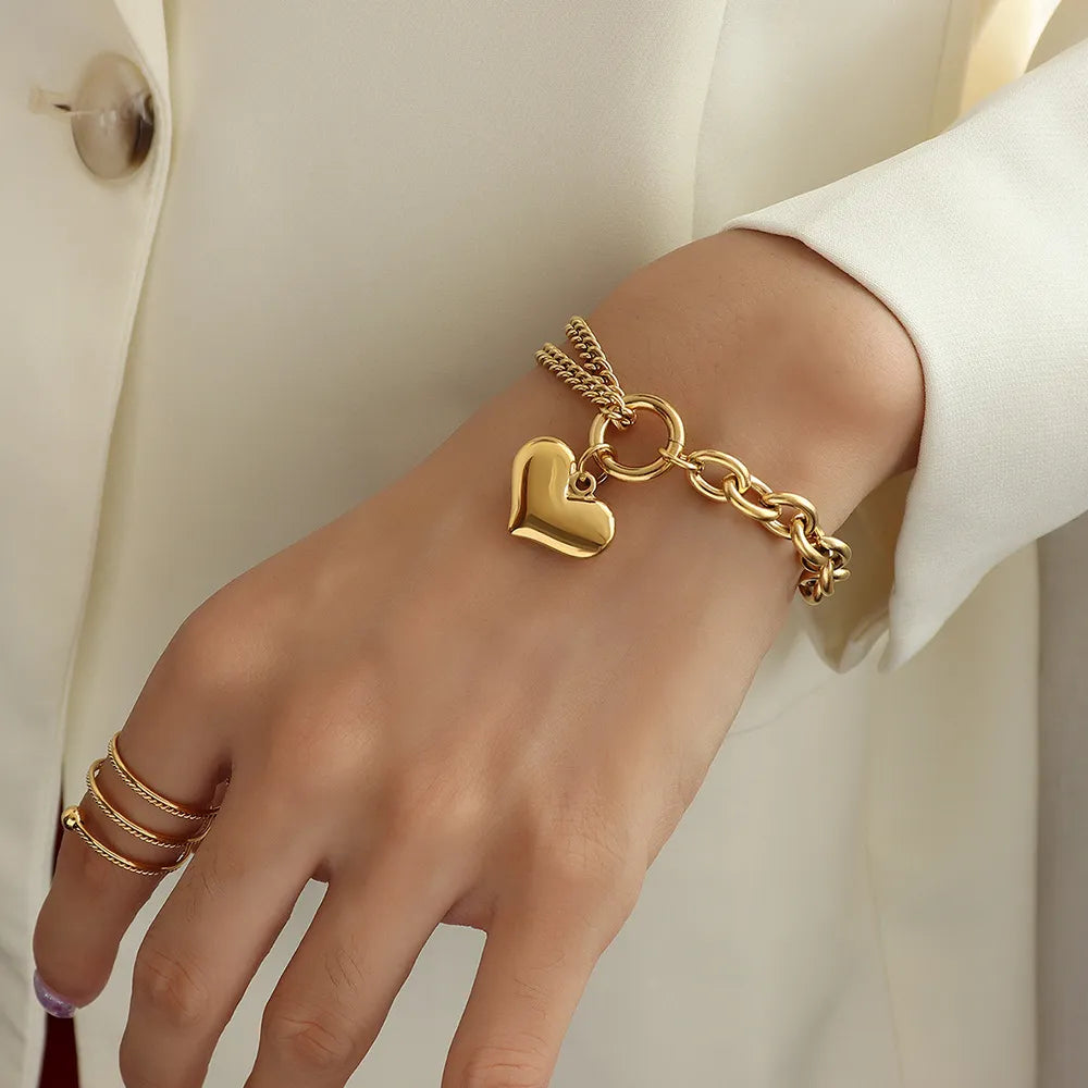 Armband met Hartje - Diverse Kleuren