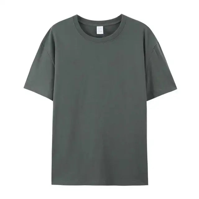 Effen T-Shirt met Korte Mouwen 100% Katoen - Diverse Kleuren