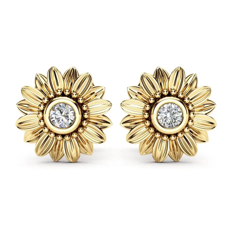 Sunflower Stud Oorbellen - Diverse Kleuren