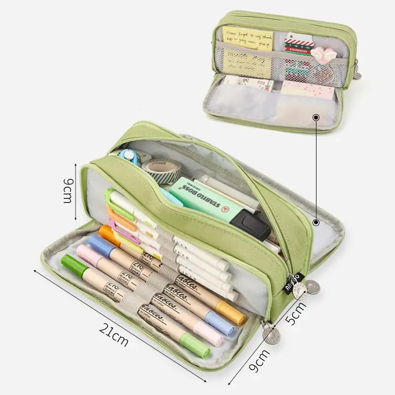 Etui met Meerdere Vakken - Diverse Kleuren