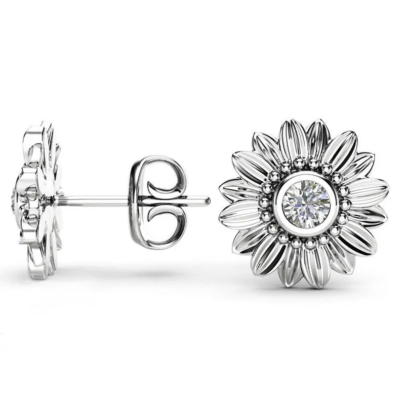 Sunflower Stud Oorbellen - Diverse Kleuren