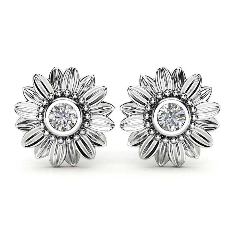 Sunflower Stud Oorbellen - Diverse Kleuren