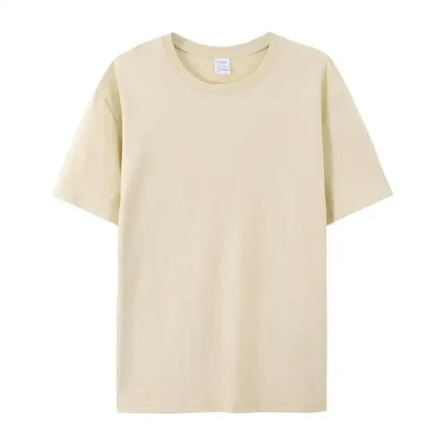 Effen T-Shirt met Korte Mouwen 100% Katoen - Diverse Kleuren