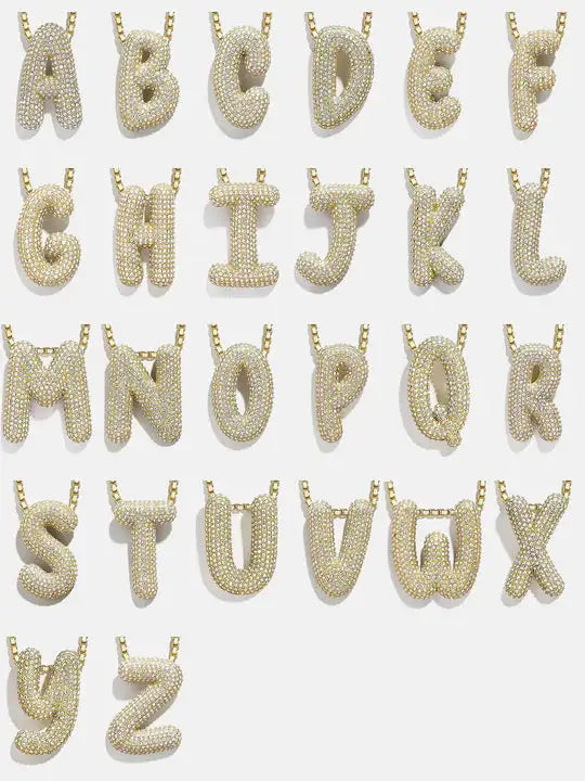 Ketting met Letter - Diverse Kleuren