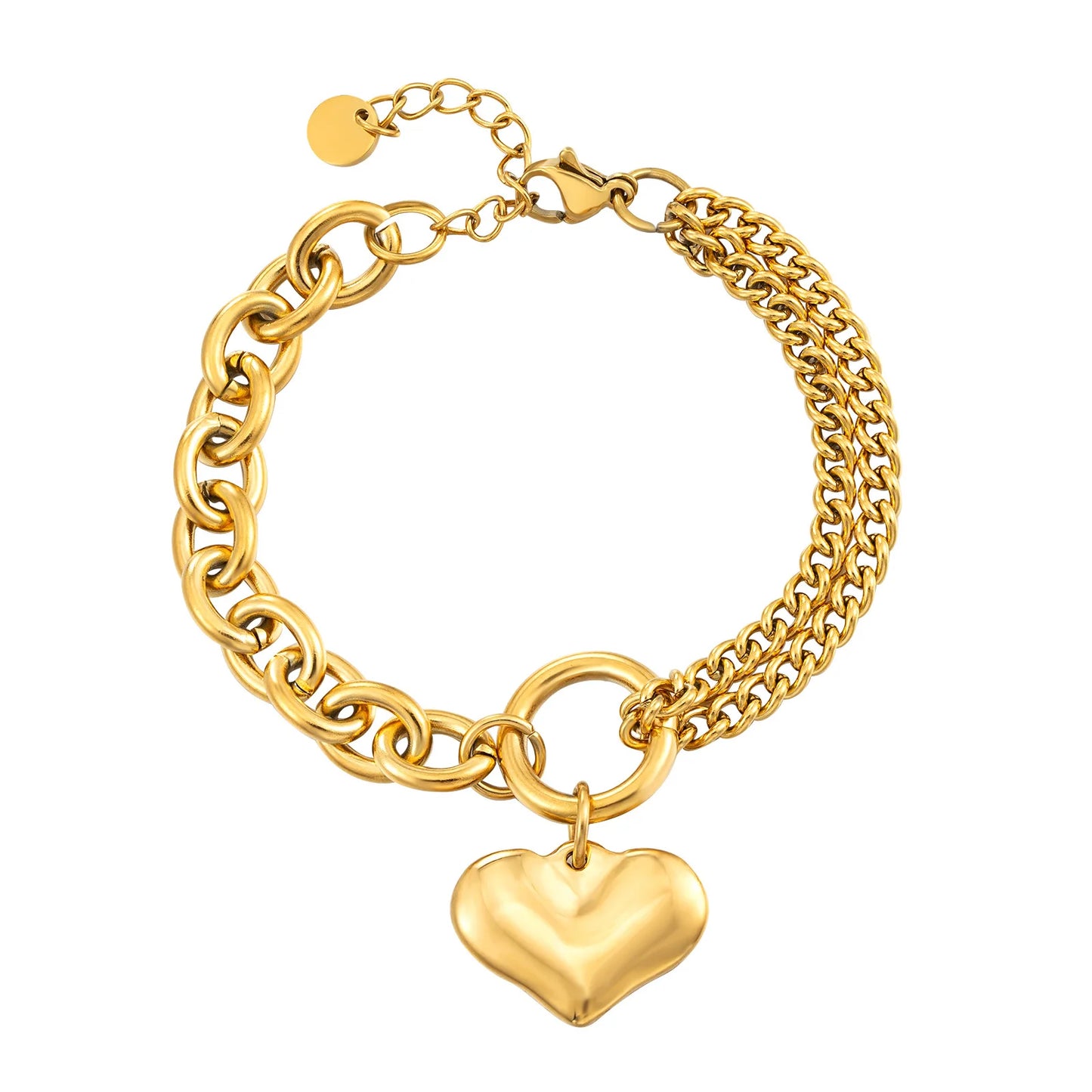 Armband met Hartje - Diverse Kleuren