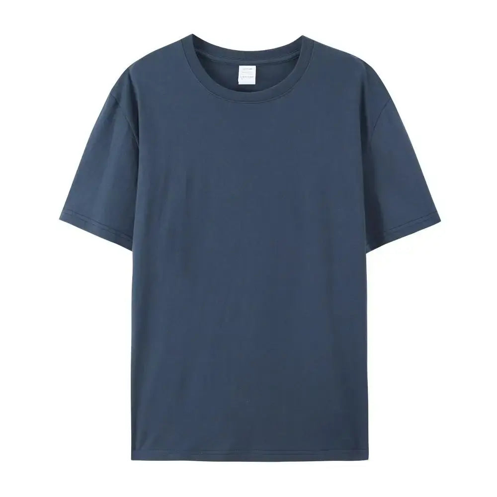 Effen T-Shirt met Korte Mouwen 100% Katoen - Diverse Kleuren