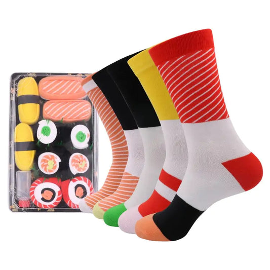Sushi Sokken 5 Paar - Diverse Varianten
