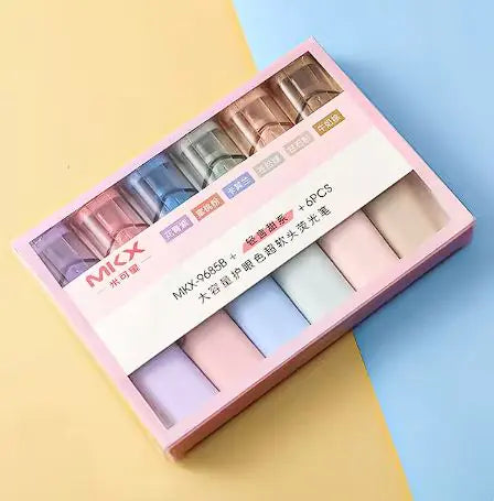 Highlighters Markeerstiften Pastelkleuren 6 Stuks - Diverse Varianten