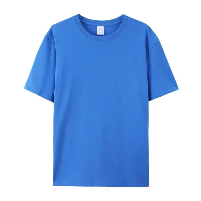 Effen T-Shirt met Korte Mouwen 100% Katoen - Diverse Kleuren