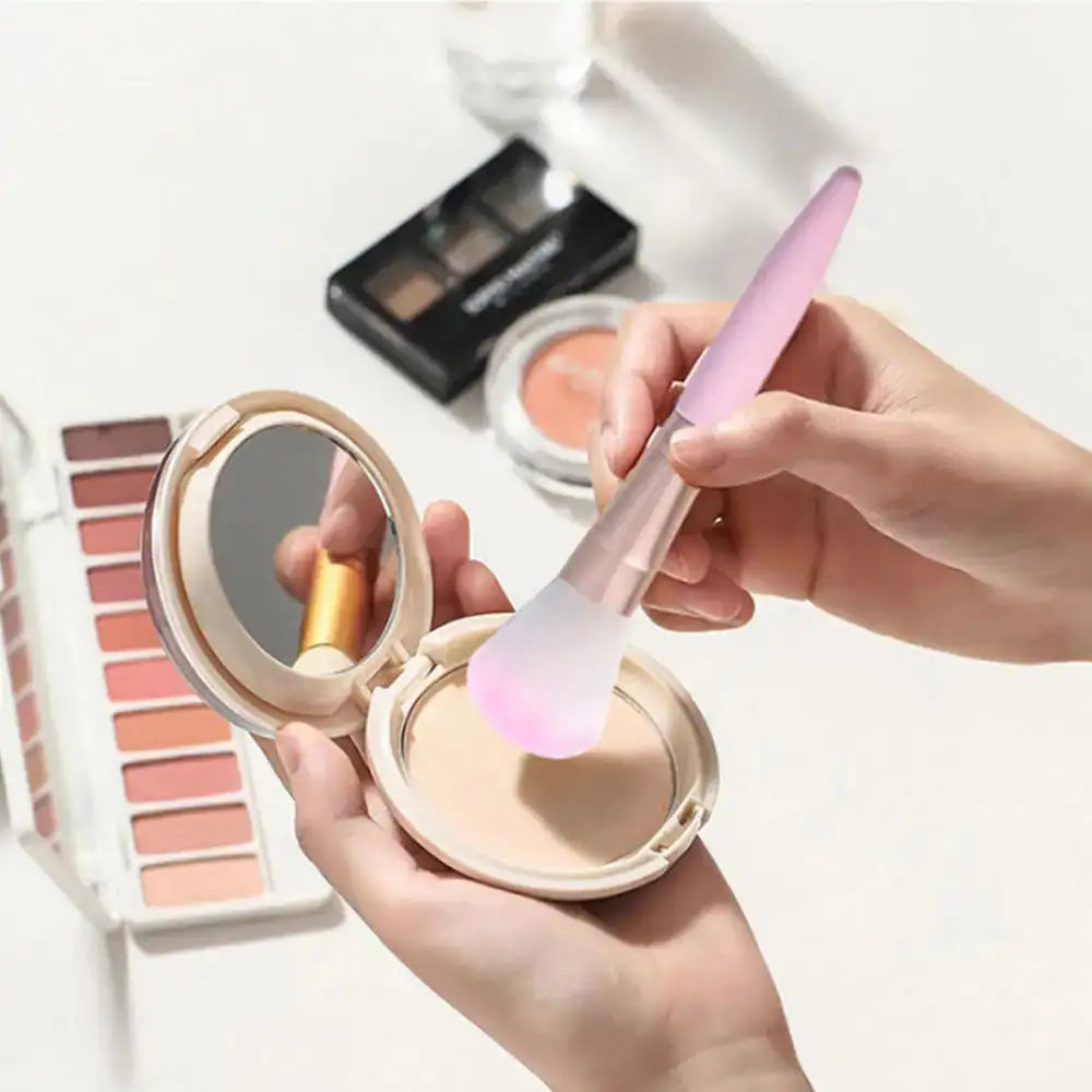 Lichtroze Make-Up Kwasten Brush Set 5 Stuks - Roze